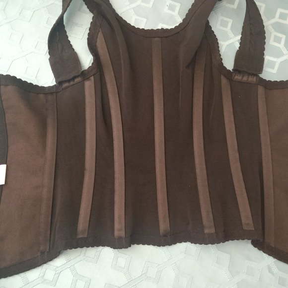 Forever Firm Black CORSET Bustier Steam Punk Goth - Picture 5 of 16